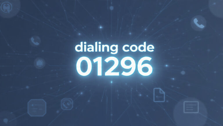 dialing code 01296
