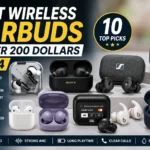 Best wireless earbuds under 200 dollars 2024 featuring 10 top earbuds for sound, ANC, battery life and calls